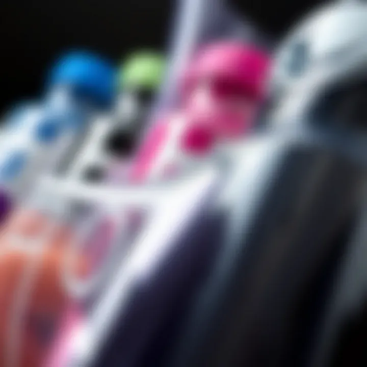 Diverse Vinyl Materials for Unique Designs Close-up of different vinyl materials used for stickers