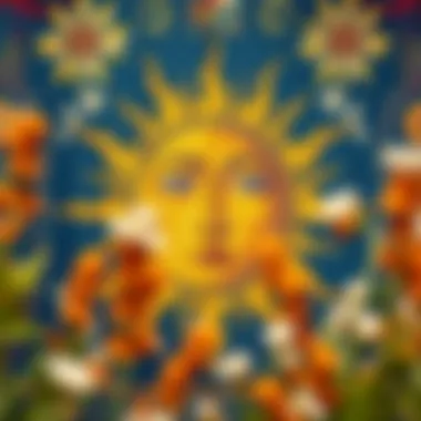 Notable Wall Tapestry as a Symbol of Sun Imagery in Fashion