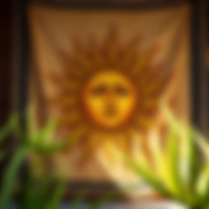 Wall Tapestry as a Symbol of Sun Imagery in Fashion Summary