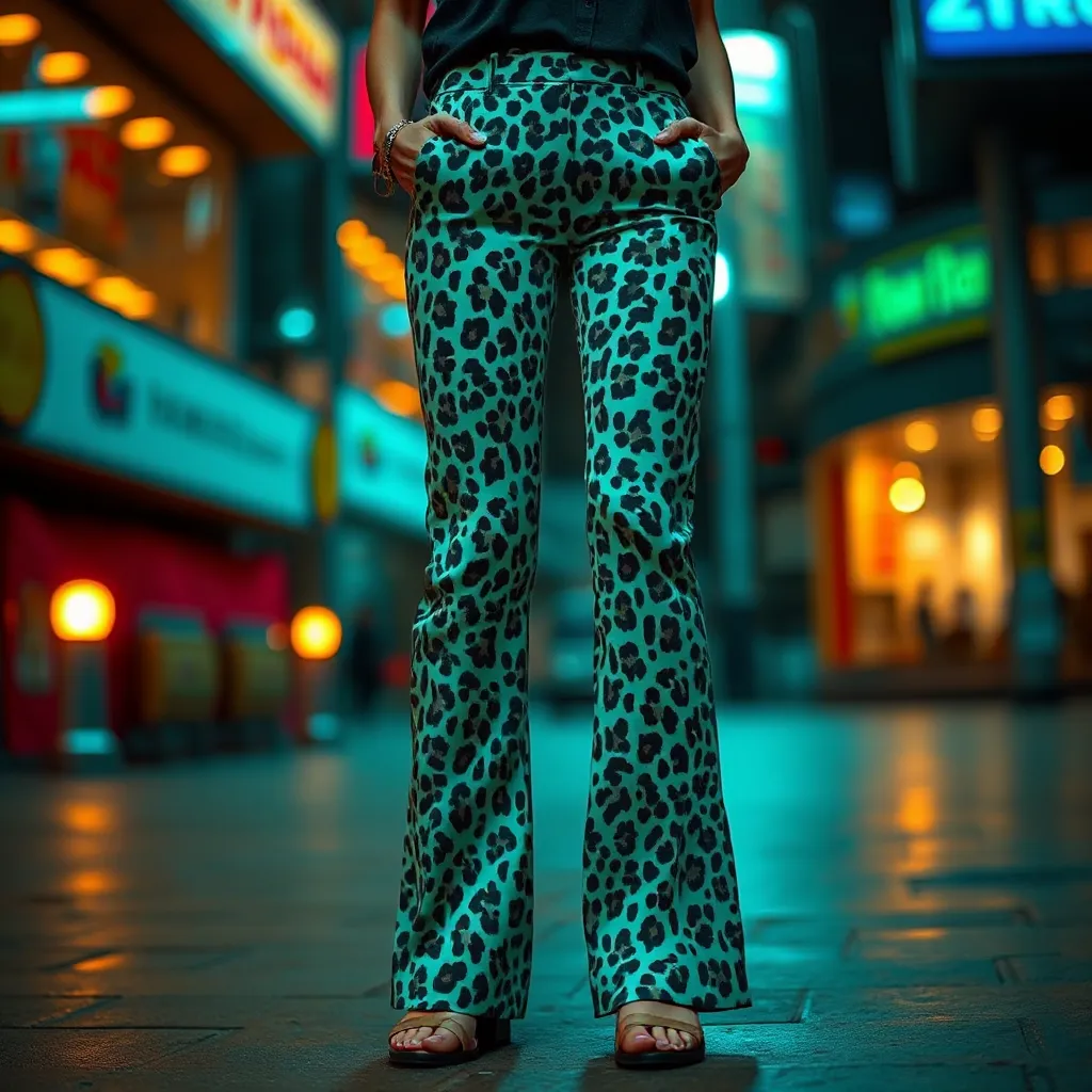 Glitter Leopard Adult Flares
